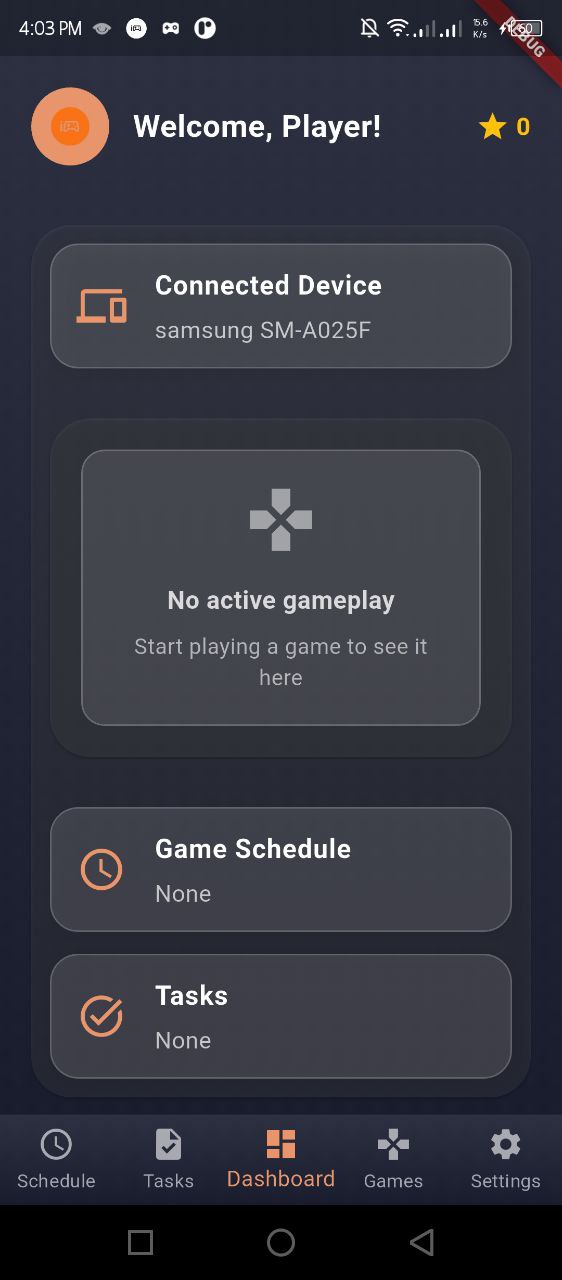 Player dashboard connected